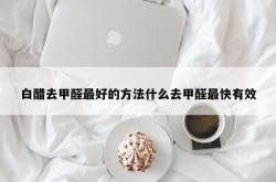 白醋去甲醛最好的方法什么去甲醛最快有效