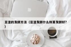 豆渣的发酵方法（豆渣发酵什么样算发酵好?）