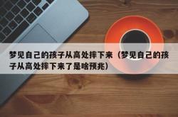 梦见自己的孩子从高处摔下来（梦见自己的孩子从高处摔下来了是啥预兆）