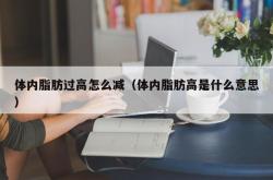 体内脂肪过高怎么减（体内脂肪高是什么意思）