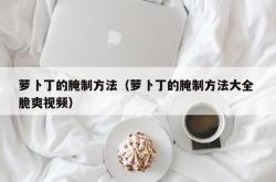 萝卜丁的腌制方法（萝卜丁的腌制方法大全 脆爽视频）